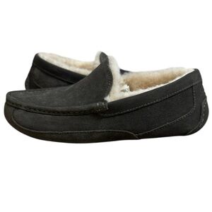 UGG Ascot Suede Driving Moccasins Slippers Gray Grey Style 1101110 Men’s 10